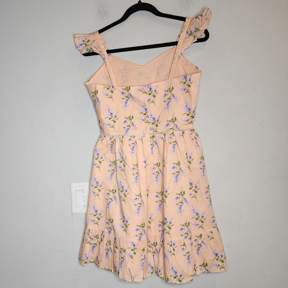 NWT Janie and Jack Apricot Floral Ruffle Strap‎ Sundress Big Kid Size 18.